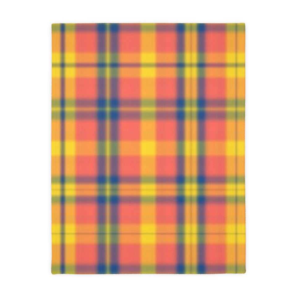 9CB  Colorful Plaid Blanket