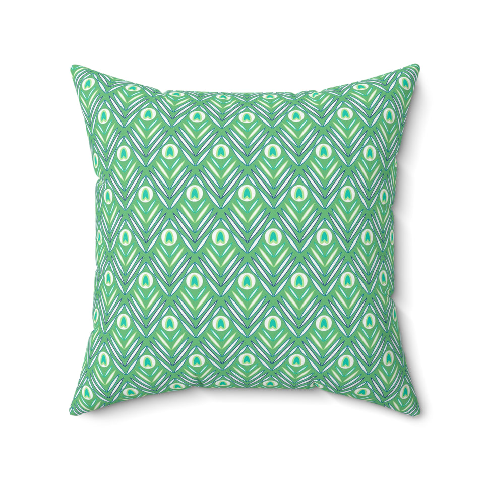 18PCF  Peacock Feather Pillow
