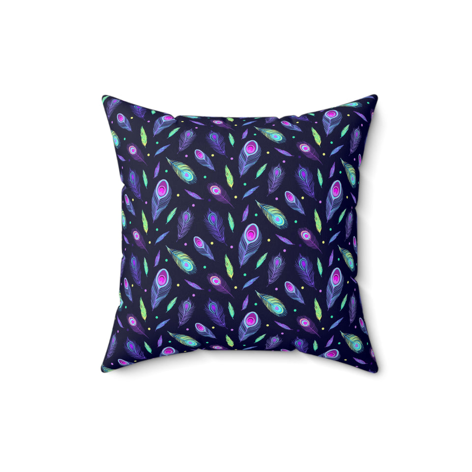 63PCF  Peacock Feather Pillows