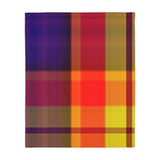 39CB  Colorful Plaid Blanket