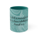 13CMSM  Colorful Marble Daniel 9:9 Mug