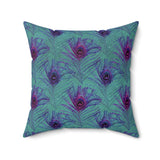 3PCF  Peacock Feather Pillow