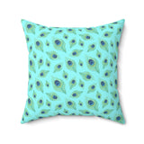 64PCF  Peacock Feather Pillow