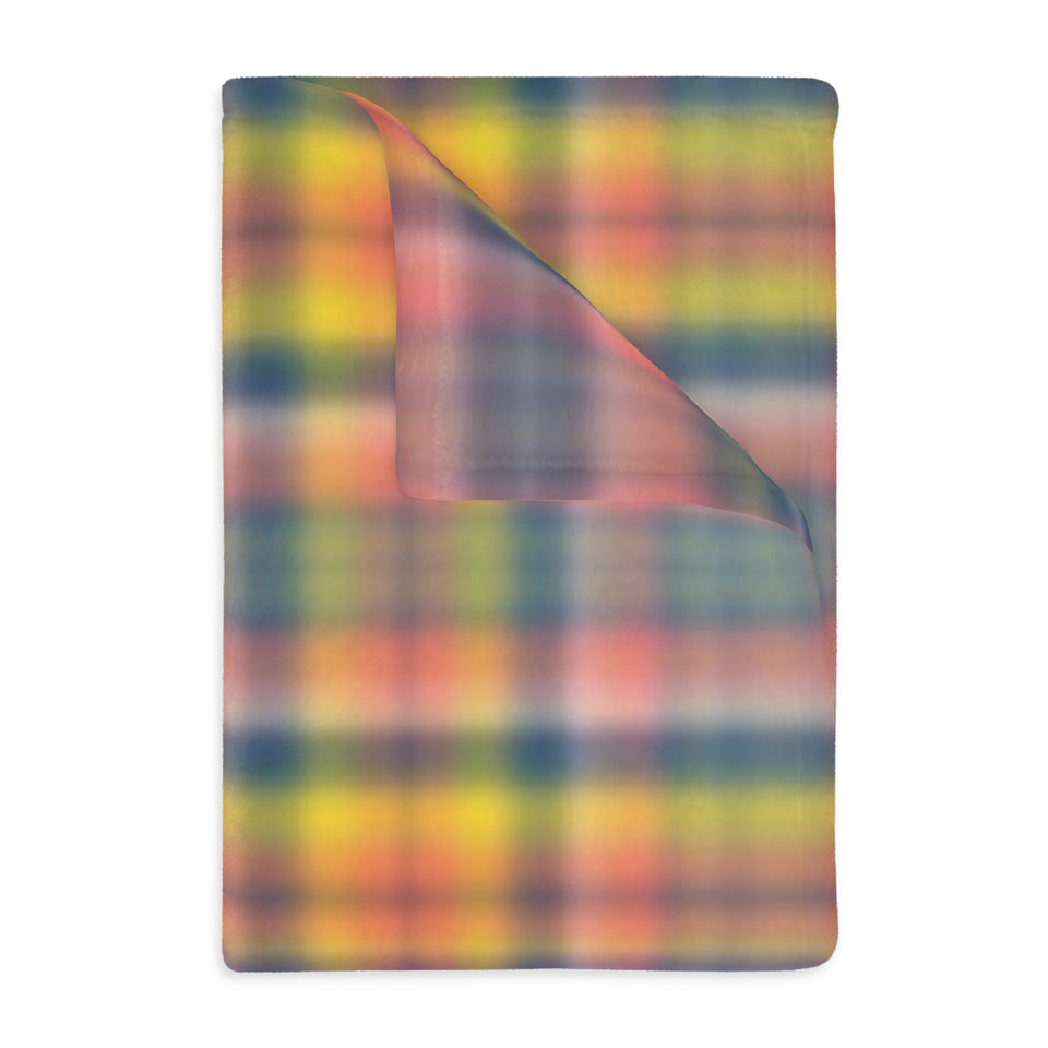 3CB  Colorful Plaid Blanket