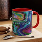 28CMSM  Colorful Marble Galatians 5:13 Mug