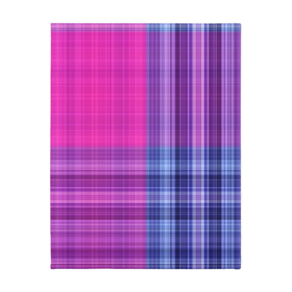 17CB  Colorful Plaid Blanket