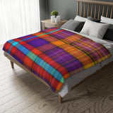 37CB  Colorful Plaid Blanket
