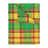 65CB  Colorful Plaid Blanket