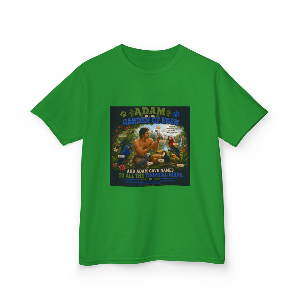 Adam in the Garden of Eden Kids T-Shirt – Charlie & Alex Edition CA28