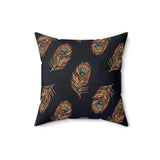 56PCF  Peacock Feather Pillow