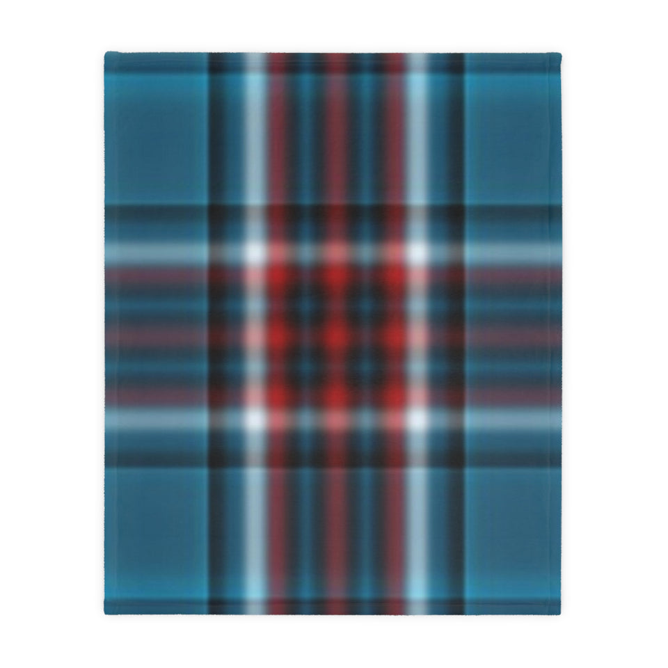 55CB  Colorful Plaid Blanket