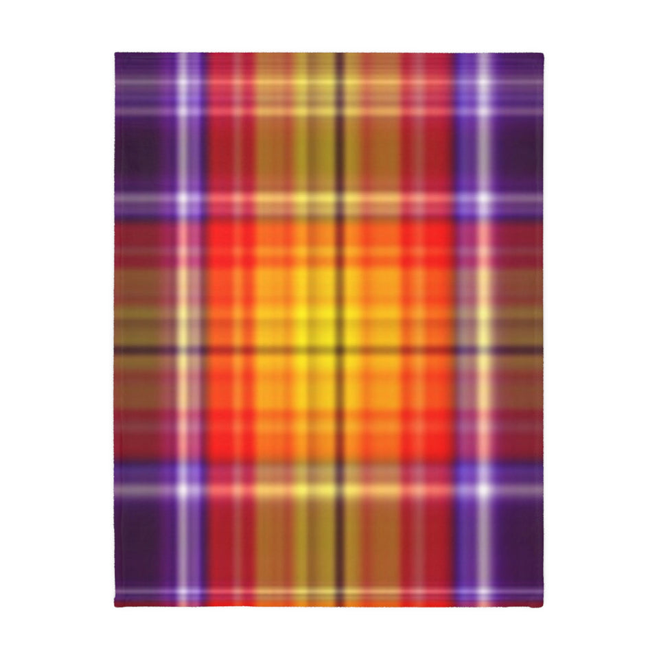 51CB  Colorful Plaid Blanket