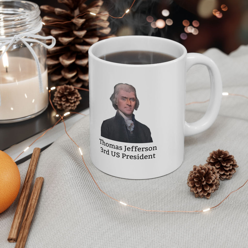 19TJQM  Thomas Jefferson Historical Quote mugs