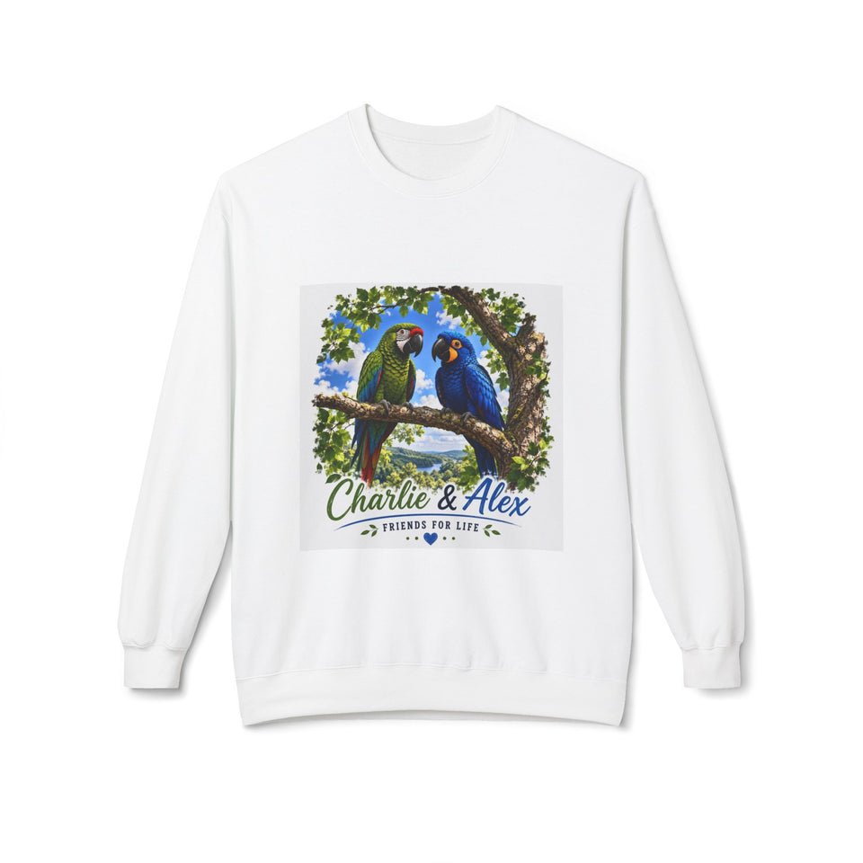 Charlie & Alex – Friends for Life Tree Perch Christian Sweatshirt CA22