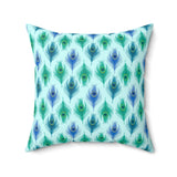32PCF  Peacock Feather Pillow