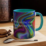25CMSM  Colorful Marble Psalms 118:5 Mugs