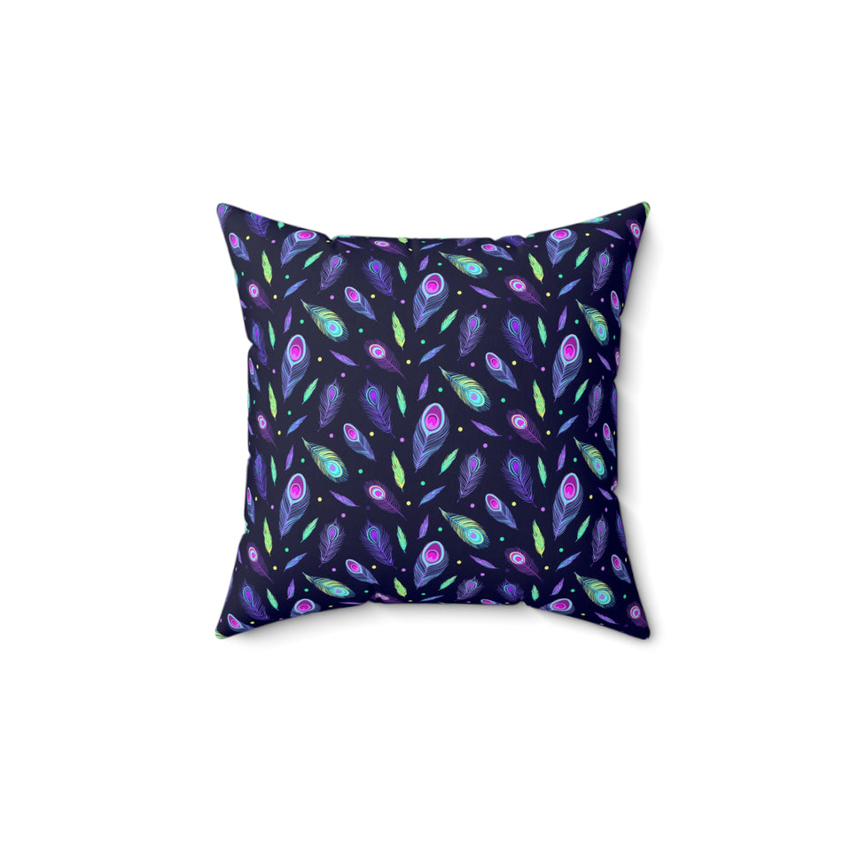 63PCF  Peacock Feather Pillows