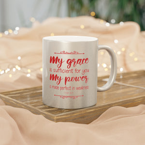 37SGM  Silver and Gold Christian Mug