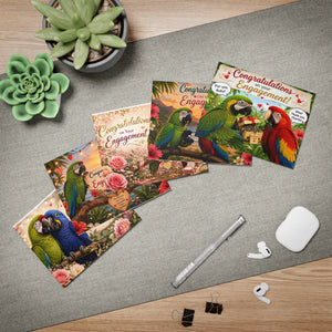 Macaw Engagement Greeting Cards MGC1