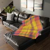 8CB  Colorful Plaid Blanket