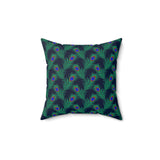 34PCF  Peacock Feather Pillow