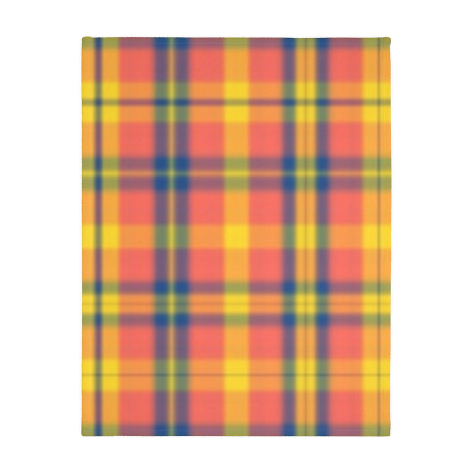9CB  Colorful Plaid Blanket