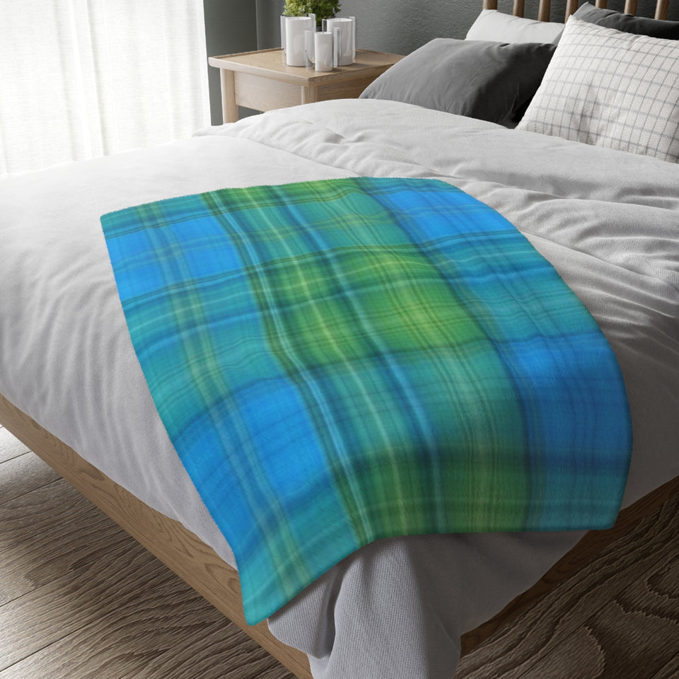 13CB  Colorful Plaid Blanket