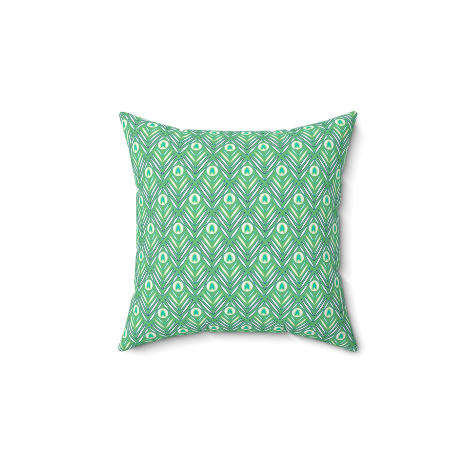 18PCF  Peacock Feather Pillow