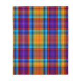 49CB  Colorful Plaid Blanket