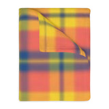 9CB  Colorful Plaid Blanket