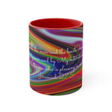 53CMSM  Colorful Marble Jeremiah 27:5  Mug