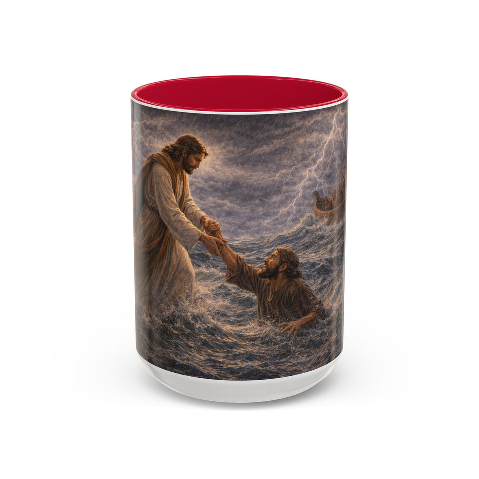 BSM68  Where is Your Faith Peter Mug