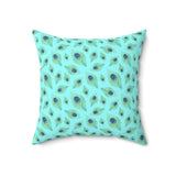 64PCF  Peacock Feather Pillow