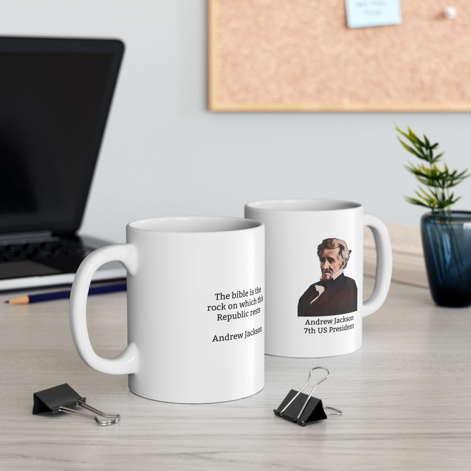 9JQM  Andrew Jackson Historical quote Mug