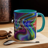 82CMSM  Colorful Marble Luke 4:41 Mug