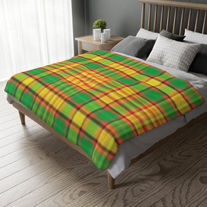 65CB  Colorful Plaid Blanket