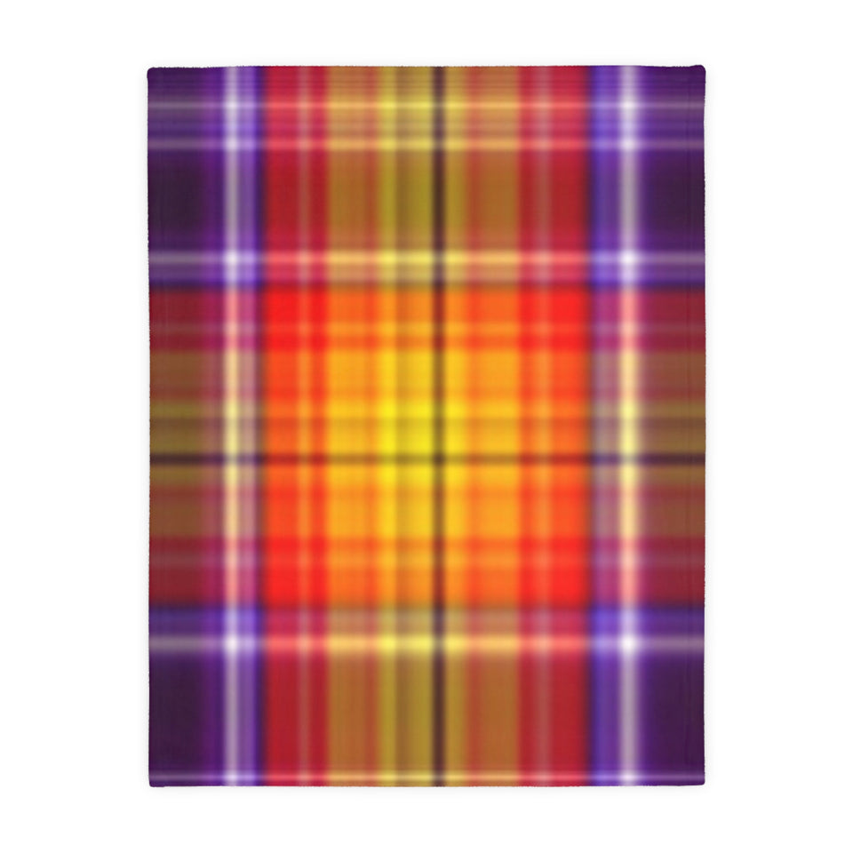 51CB  Colorful Plaid Blanket