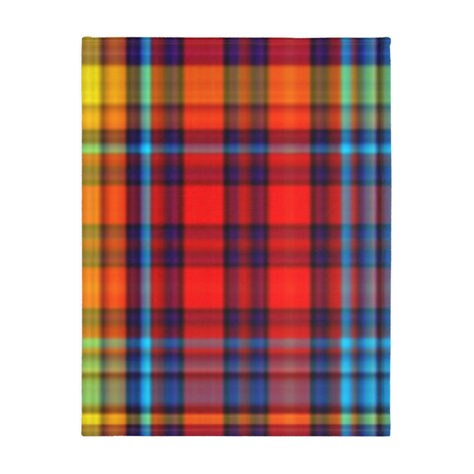 47CB  Colorful Plaid Blanket