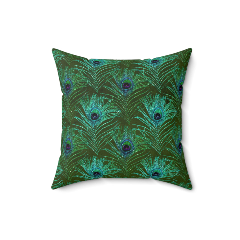 7PCF Peacock Feather Pillow