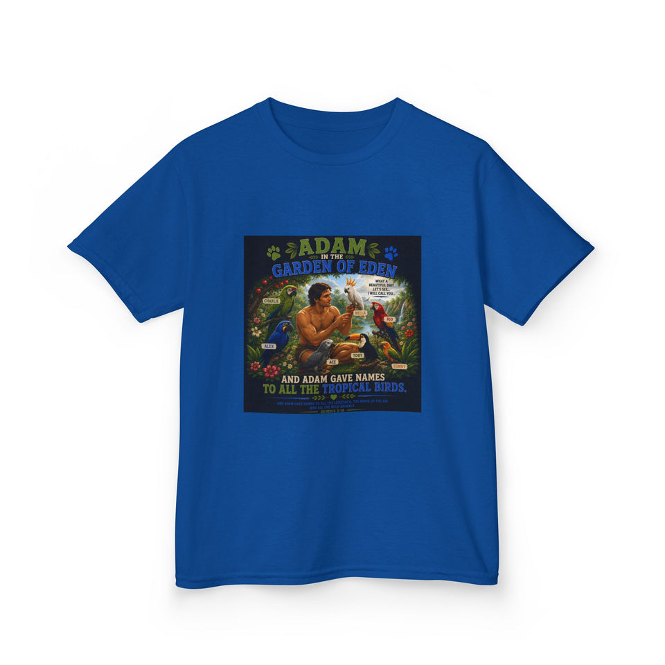 Adam in the Garden of Eden Kids T-Shirt – Charlie & Alex Edition CA28
