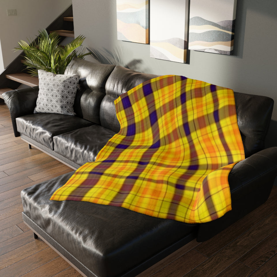 33CB  Colorful Plaid Blanket