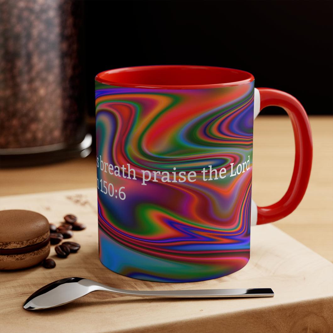 64CMSM  Colorful Marble Psalms 150:6  Mug