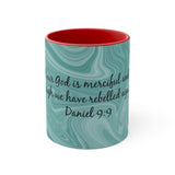 13CMSM  Colorful Marble Daniel 9:9 Mug
