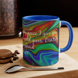 80CMSM  Colorful Marble John 14:27  Mug