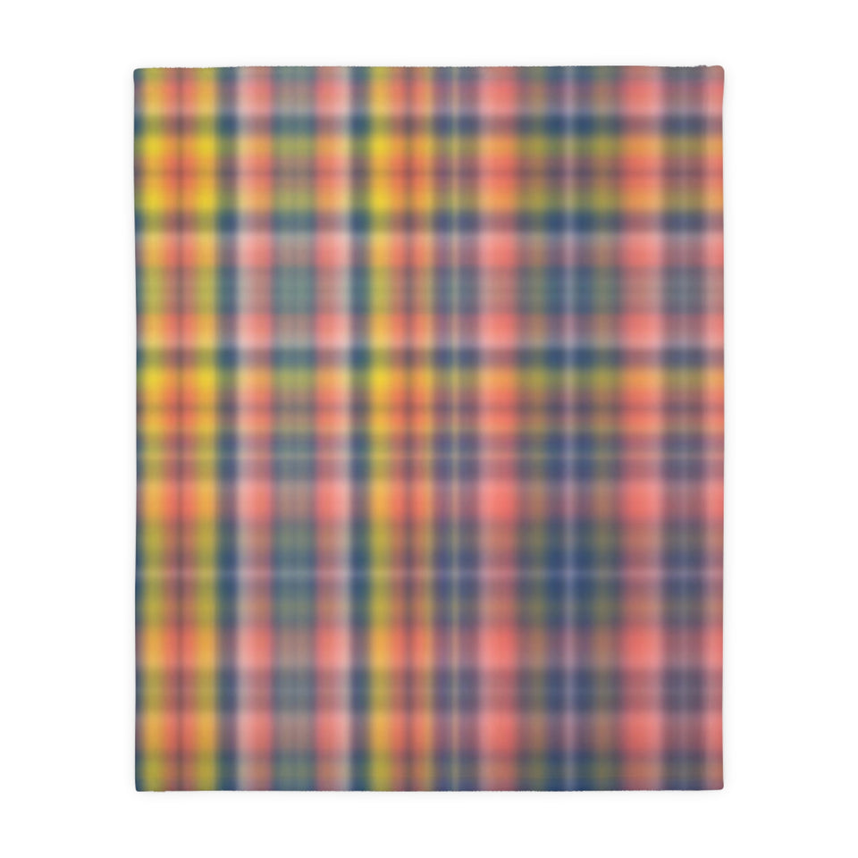 3CB  Colorful Plaid Blanket