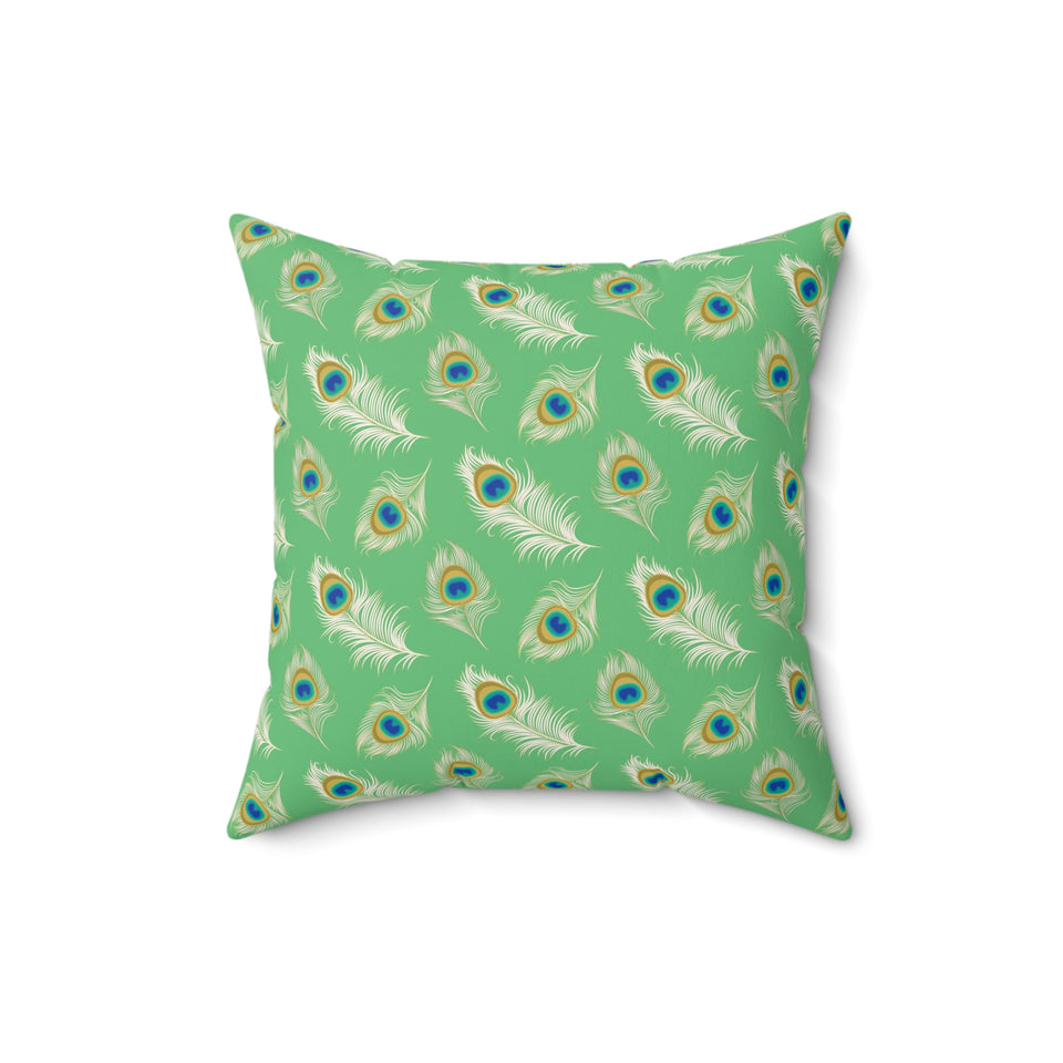 20PCF  Peacock Feather Pillow