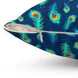 65PCF  Peacock Feather Pillow