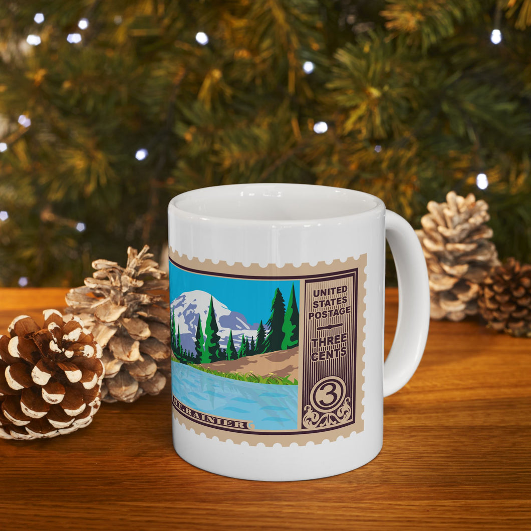 5NPS  Mt Rainier Stamp Mug