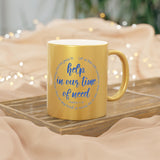 55SGM  Silver and Gold Christian Mug