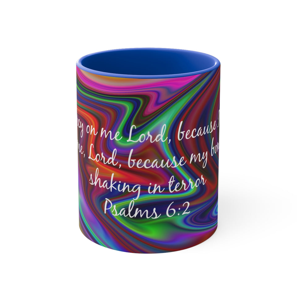 50CMSM  Colorful Marble Psalms 6:2 Mug